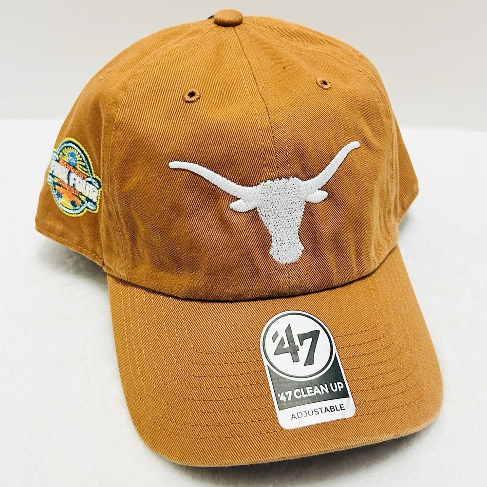 '47 Brand Texas Longhorns Women's Final Four Clean Up‎ Adjustable Hat Cap Orange